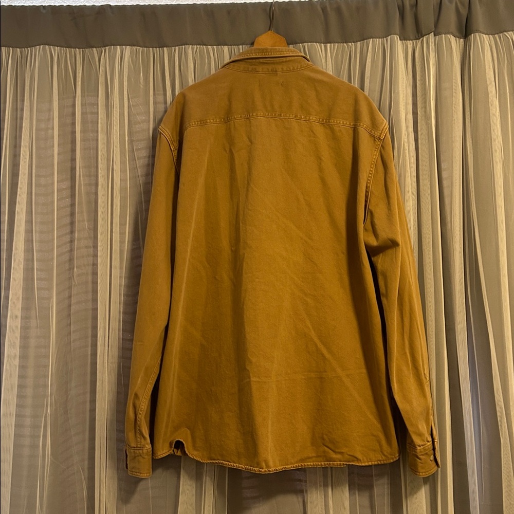 Men’s NWOT Sonoma Tan Shirt Jacket Size 3XL Tall - Picture 6 of 9